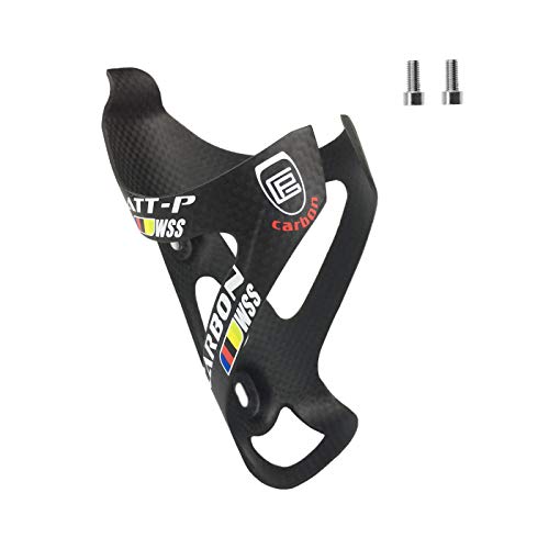 PLATT Porte-bidons VTT Carbone 3K Ultra Lége Porte Bouteille Velo,Porte bidon Bicyclette pour Bouilloire de 72 à 74 mm de diamètre Noir 1PCS