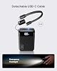 INIU Power Bank más pequeño de 20000mAh, Cargador portátil de carga rápida 22.5W PD con cable desmontable, Batería segura para vuelos con pantalla LED para viajes Xiaomi iPhone Samsung Google, Tamaño mini, Negro 7