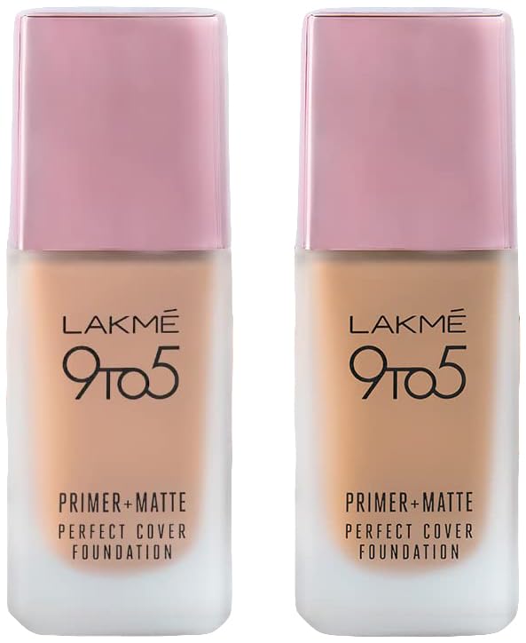 LAKMÉ 9 To 5 Primer + Matte Perfect Cover Liquid Full Coverage Fo...