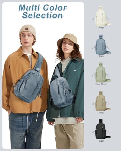 Image of Small Black Sling Crossbody Backpack Shoulder Bag for Men Women