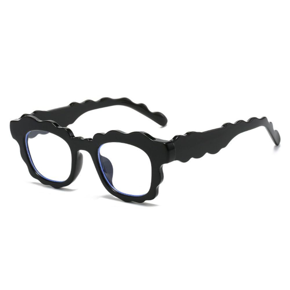 Monture de lunettes rétro transparente et géométrique pour un style vintage unique