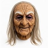 Wanna Party Halloween Mask For Adults- Old Woman | Adults Realistic Halloween with Lifelike Features for Cosplay and Costume Parties