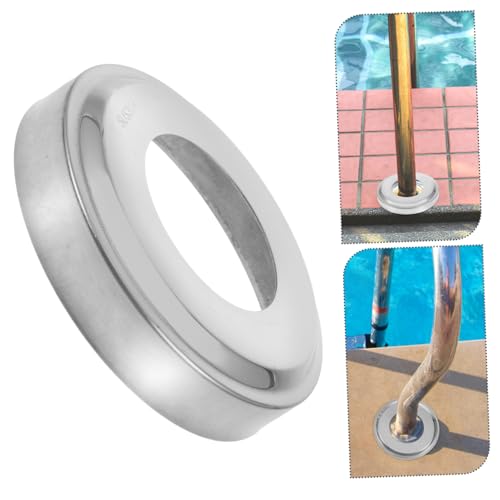 Cubiertas de seguridad para escaleras de piscina de acero inoxidable miniatura 7