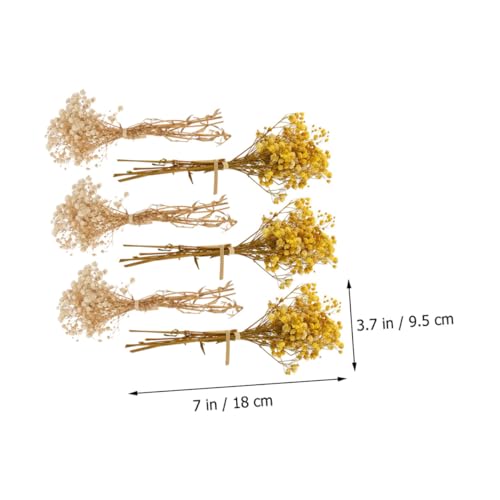 6pcs Babys Breath Artificial Dried Flowers Mini Bouquets miniatura 7