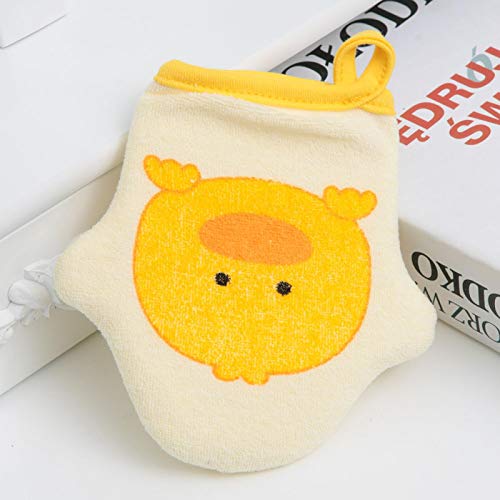 Qioniky Esponja de algodão para bebês, adorável esponja de banho de bebê confortável em formato de e