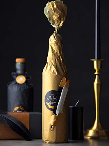 RUSPEPA Gift Wrapping Tissue Paper - Metallic Gold Tissue Paper for DIY Crafts,Pack Bags - 19.5 x 27.5 inches -25 Sheets