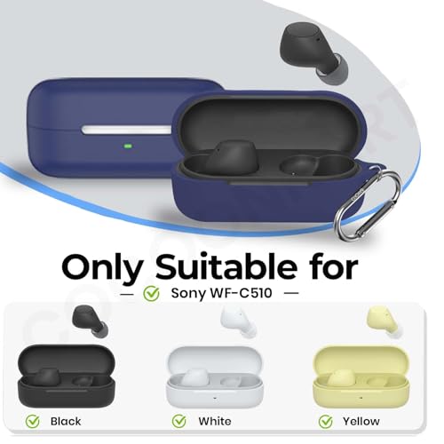 Image of Soft Silicone Case Cover for Sony WF-C510 (Blue)