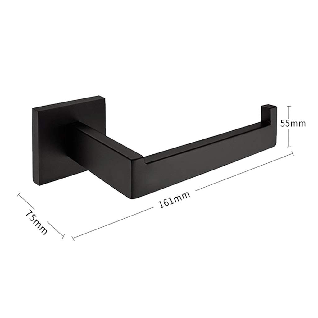 Paper Holder Towel - Nero Dipinto a Mano Bagno Supporto del tovagliolo di Bagno 304 in Acciaio Inox di Carta Supporto del tovagliolo