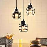 ✿ Design industriel unique : Les abat-jour de la suspension de table à manger style diamant sont en métal avec une finition noir mat qui s'intègre parfaitement à l'ambiance rétro. Ce design s'harmonise facilement avec différents styles d'intérieur pour sublimer la pièce.