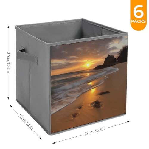 Lot de 6 boîtes de rangement empilables Sunrise Beach - 3