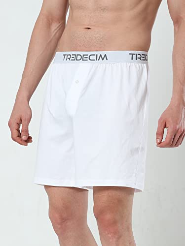 TREDECIM Men’s Organic Cotton Classics Knit Boxers Shorts Comfort Relaxed Underwear 3 Pack3