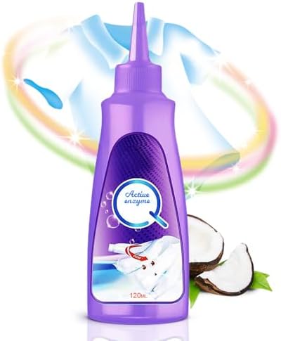 Active Enzyme Laundry Stain Remover, 2025 New White Shirt Garment...