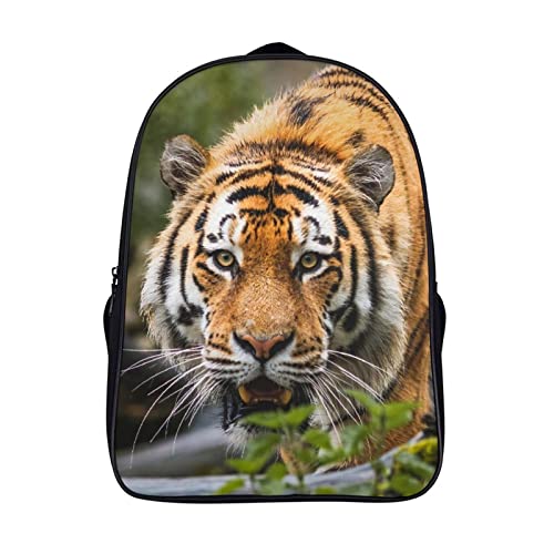 Sac à dos scolaire enfant avec motif tigre 3D pour l'école et les sorties de vacances