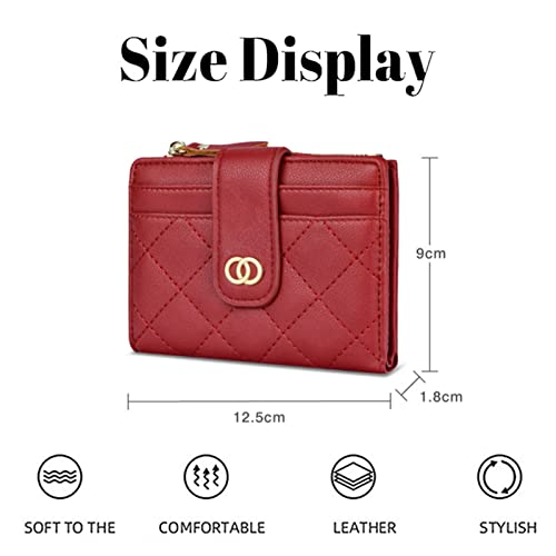 Witataoge Small Wallet For Women, Leather Bifold Rfid Blocking Credit Card Holder Compact Card Hold Case Wallet (Black) #TOP1