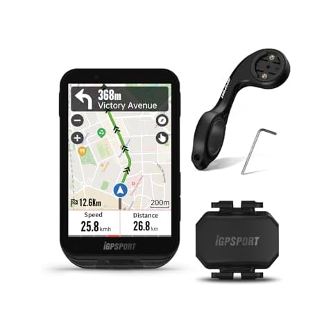 iGPSPORT iGS800 Touchscreen Bike Computer with Mount Cadence Sensor Cover