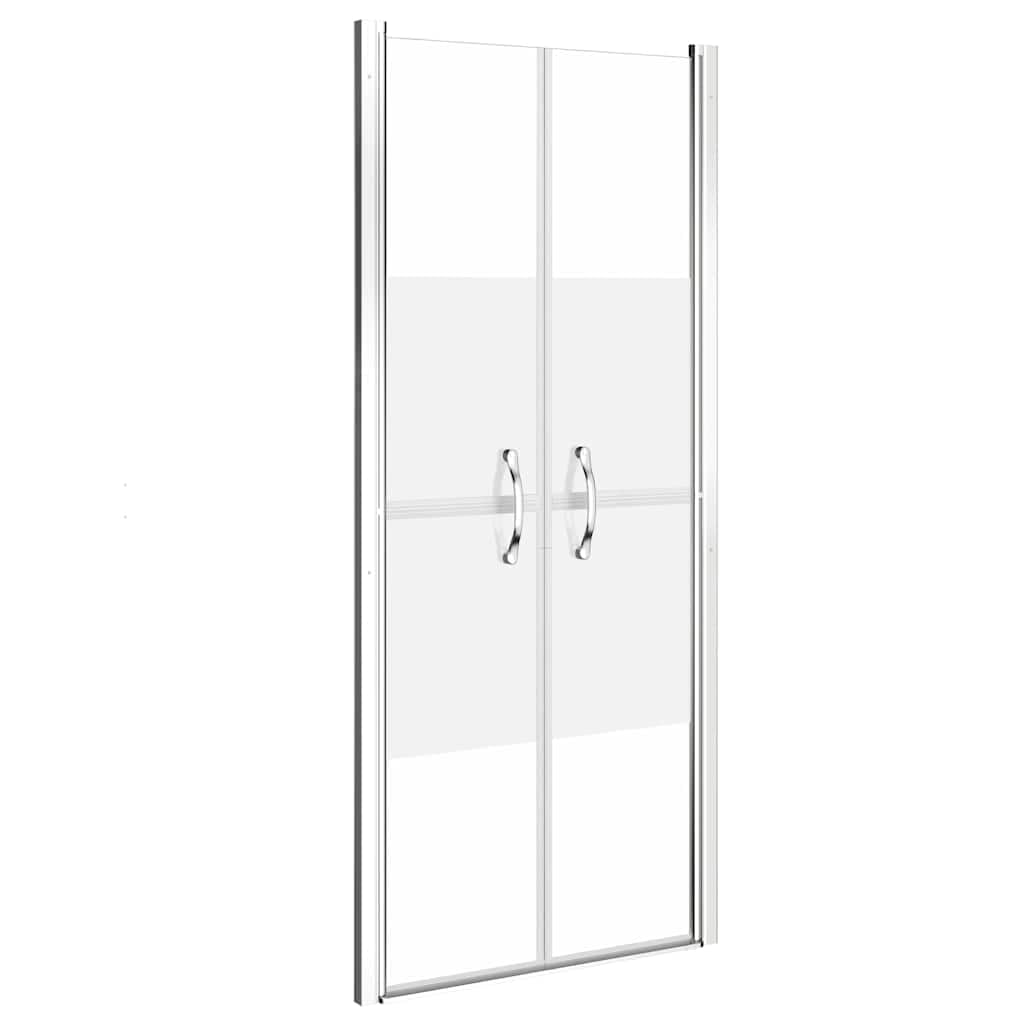 Vidaxl Shower Door Half Frosted Esg 71X190 Cm Enclosure Bath Cabin Bathroom