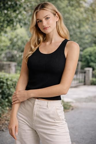 Image of London Hills Tops for Woman | Tshirt for Woman | t Shirt for Womans | Crop top for Woman's | Women tees | Stretchable Women Tops | Sleeveless Ribbed top's for Women's Western 'Women t Shirt