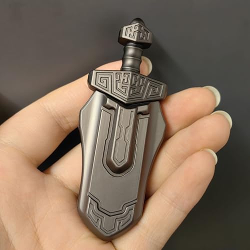 T-Conceal EDC Sword Decompression Toys Fidget Sliders Fidget Toys Stress Relief for Adults Magnetic Metal Toys Anti-Anxiety Office Desk Toys (Grey)