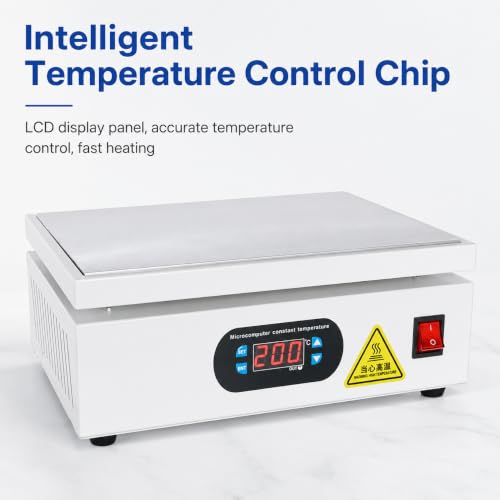 Envolvedora manual de celofán de 1000 W con placa calefactora ajustable 6