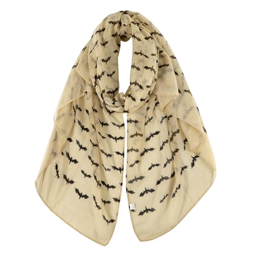DAMILY Echarpe Femmes chauve-souris Halloween vêtements décorations (kaki)