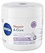 NIVEA Repair & Care Sensitive Senza Profumo 400 ml, Crema multiuso idratante 72H per pelle secca e sensibile, Crema corpo, viso e mani ipoallergenica con 15% Glicerina, Provitamina B5 e Ceramidi