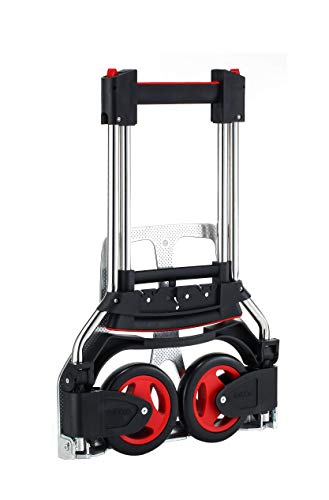 RuXXac Exclusive 2234-81V3, faltbare Sackkarre, 125 kg Tragfähigkeit, platzsparend verstaubar, intelligente Falttechnologie, inkl. Befestigungssystem, ergonomischer Griff, hochwertiger Edelstahlrahmen