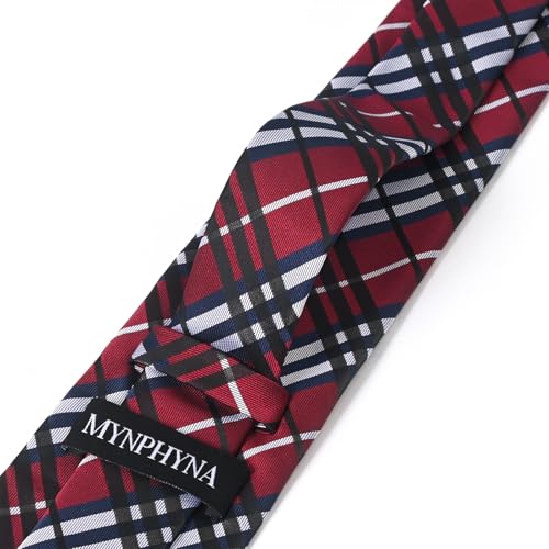 Image of Men's Tie Set with Pocket Square, Cufflinks and Gift Box | 100% microfiber; tie 59 x 3.15 in; square 10 x 10 in; gift box included