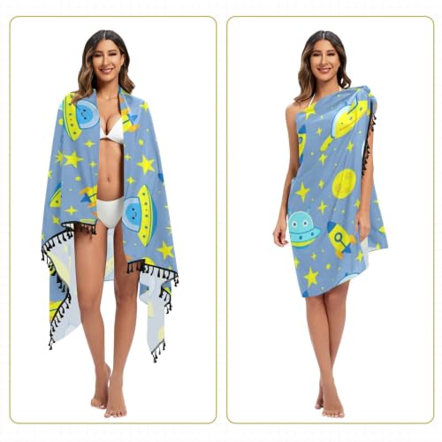 Tunica playera de alienígenas para cubrir el bañador con comodidad 5