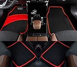 COLINOO 4-Piece Deluxe Carpet-Floor Mat Set Waterproof Universal Fit Car Floor Mats Protection with