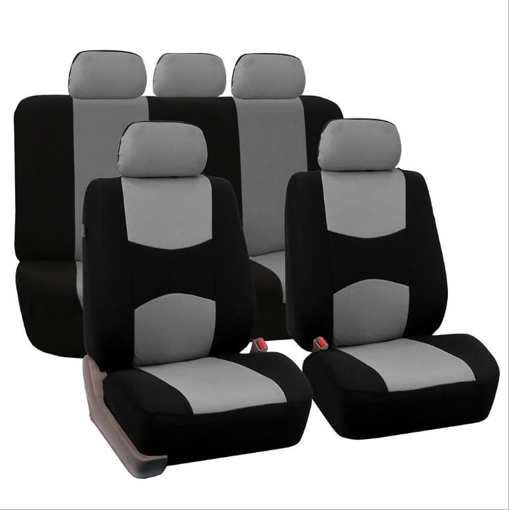 – Universal Car Seat Covers, Front Head Restraints at the Back, Complete Sets Waterproof Car Seat