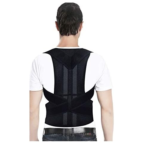 Posture Corrector for Men and Women Adjustable Posture Brace Provides Lumbar & Back Support Shoulder and Clavicle Lower and Upper Back Kyphosis Posture Device.Corrects Slouching & Bad Posture (XL) Cover