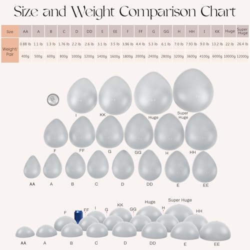 Image of Vollence Silicone Breast Forms Fake Boobs for Mastectomy Prosthesis Transgender