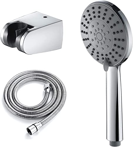 Pomme de douche basse pression solution 5 modes jet puissant et support mural