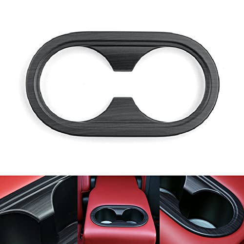 Cubierta Portavasos Trasero ABS Estilo Grano Madera 2022 Genesis GV70 miniatura 1