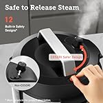 COSORI Pressure Cooker 6 qt, 9-in-1 Instant Multi Kitchen Appliances, Safer Venting Design, Rice Cooker, Slow Cooking Pot, Sous Vide, Saute Pot, 1100W, Stainless Steel - Image 4