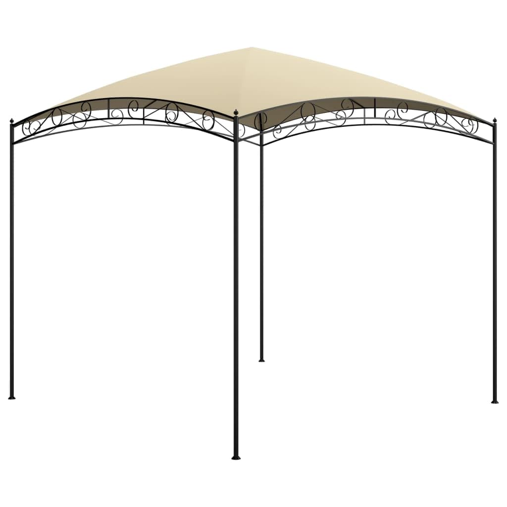 vidaXL Belvédère 3x3x2,65 m Crème 180 g/m²