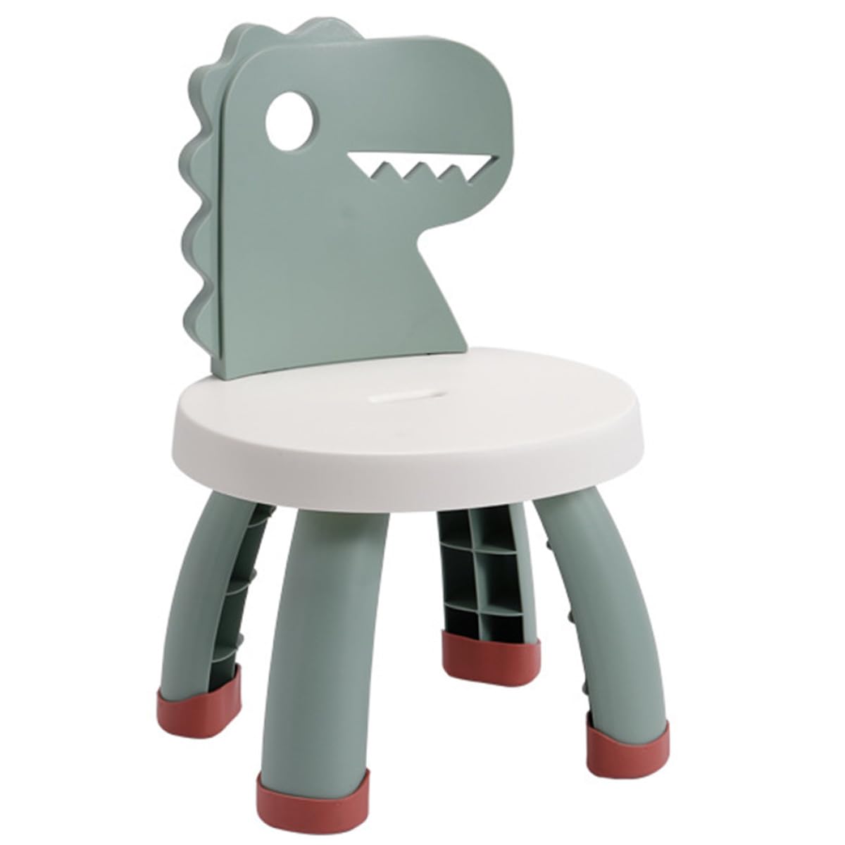 Chaise d'étude enfant dinosaure légère antidérapante en PP maternelle