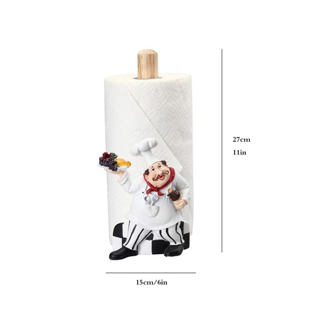 Uchwyt na ręczniki papierowe Stojak na ręczniki papierowe z żywicy, wolnostojący stojak do stołu kuchennego Home Decor
