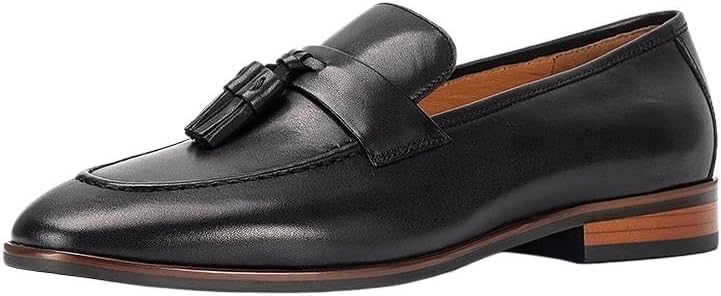Men&#39;s Tassel Leather Shoes,Loafers,Casual Shoes, Business Casual British Frosted Fashion Hoes