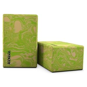 RDX Yoga Block Set, High-Density Eva Foam, Non-Slip Brick for Pilates Flexibility Body Balance, Easy Grip Surface for Stability Strength Training