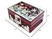MADDesign Mother of Pearl Lacquered Jewelry Box Ring Tray Cranes Red
