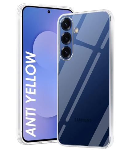 Image of DIZORO Compatible with Samsung Galaxy S25 5G Back Cover Case Clear,[ Anti Yellow ][Military Grade Protection] Hard PC Back Cover Transparent