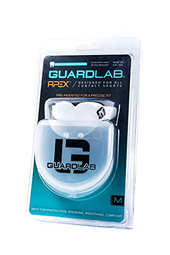 Image of GuardLab APEX Mouthguard for Sports | Boil and Bite Hockey, MMA, and Football Mouthpiece with 3D Technology | Tackle and Flag Football Gear for Kids and Adults