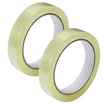 AIPL BOPP Packaging Clear Tape - 24MM x 50 Meter| Pack of 2 | for Packaging, Decorating and DIY works