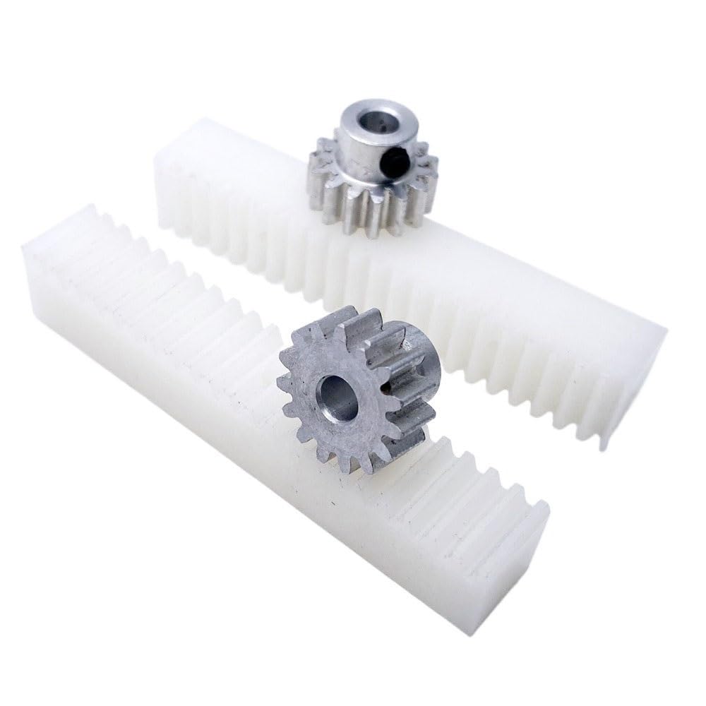 transmission par pignon Engrenage droit à 15 dents, 1 pièce, 1 Module, avec crémaillère de 70mm, alésage de 15T, engrenage en aluminium, support en plastique et en Nylon, pièces de jouets de levage, b