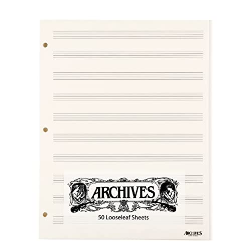Archives LL10S Looseleaf Manuscript Paper, 10 Stave, 50 Pages