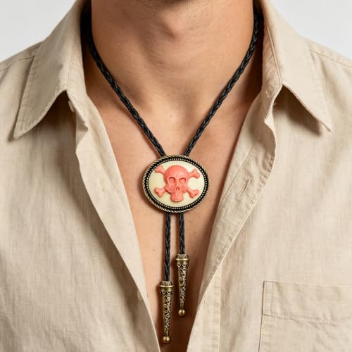Image of Jeilwiy Bolo Tie for Men, Western Bolero Tie Cowboy Ties Native American Cowgirl Bolo Tie Accessories for Men Women