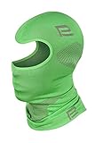 Prosske Sturmhaube Thermo Xtreme 2.0 Damen Herren Kinder Mädchen Jungen Skihaube Balaclava (grün-grau, S/M)