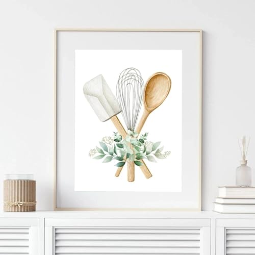 Ustensiles de cuisson affiche murale pour habiller un mur vide de restaurant - 3