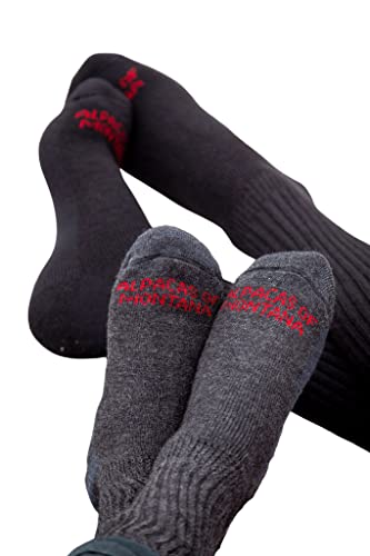 Knee-High Alpaca Socks – Warm, Stretchy Over-the-Calf Socks for Big Calves | Soft, Roomy Fit for Men & Women, All-Day Comfort (X-Large, Gray, Men 11-14)2